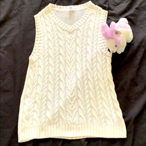 White Carter’s size 6 vest